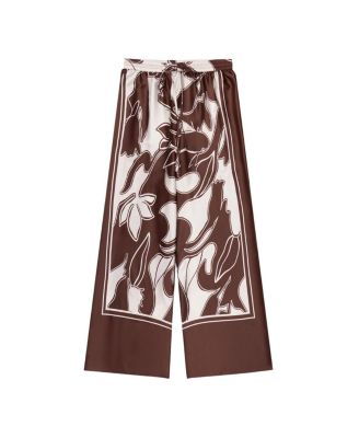 Swirl Border Print Trouser