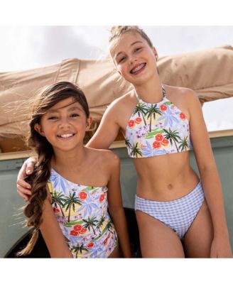 Girls' Ciao Paradiso One Shoulder Swimsuit - Big Kid