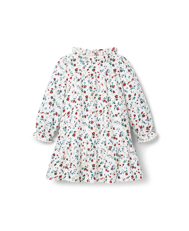 Janie and Jack Girls' Floral Ruffle Dress - Baby, Little Kid, Big Kid