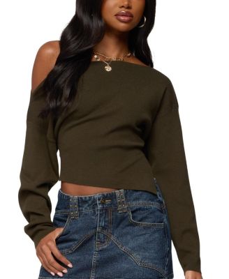 Chenelle Asymmetric Off Shoulder Sweater