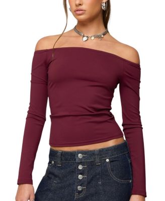 Katie Off Shoulder Long Sleeve Top