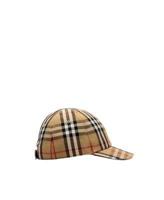 Unisex Check Cotton Baseball Cap