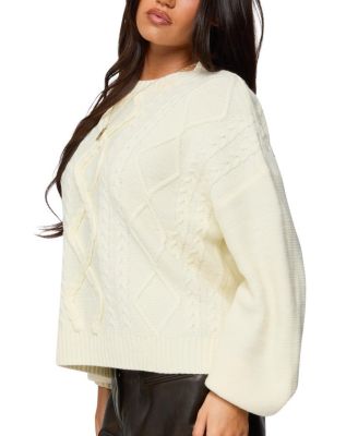 Braided Cable Knit Oversized Sweater