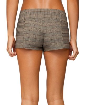  Ayvey Plaid Tailored Micro Shorts