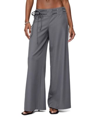  Willard Baggy Lace Up Belt Pants