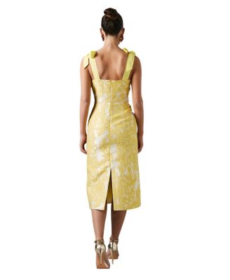 Jacquard Pencil Midi Dress