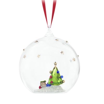 Holiday Cheers Tree and Gifts Ball Ornament