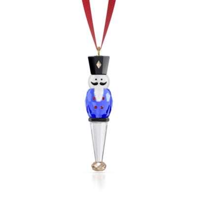 Holiday Cheers Nutcracker Ornament, Blue