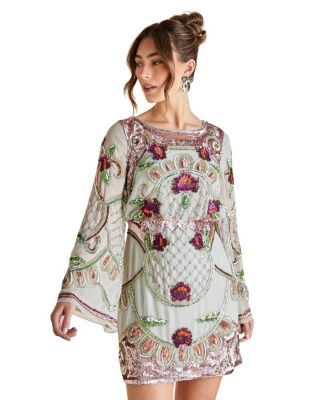 Heavily Embellished Sequin Mini Dress