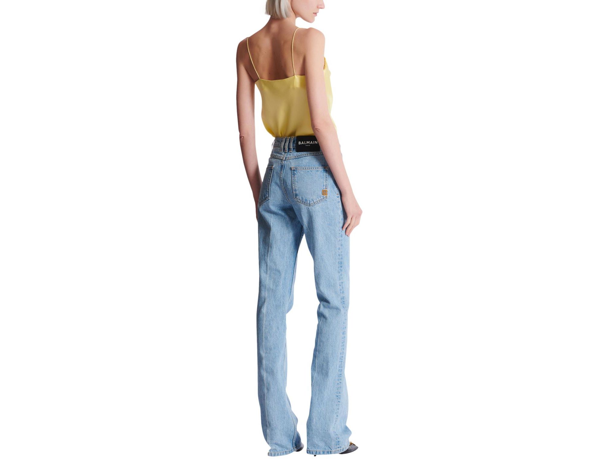 Denim High-Waisted Jeans in — Image 3