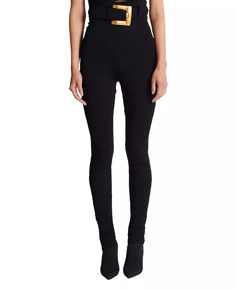 Balmain Stretch Trousers with Belt