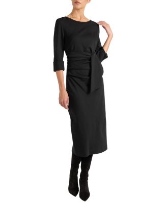 Trinity Midi Viscose Blend Sheath Dress