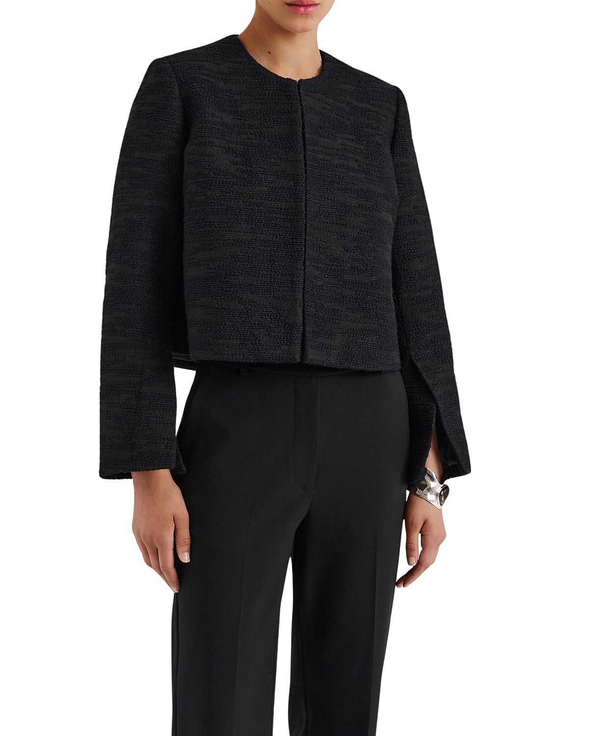 Malina Ruthie Cropped Boucle Blazer