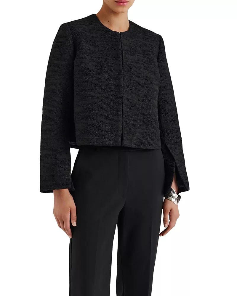 Malina Ruthie Cropped Boucle Blazer