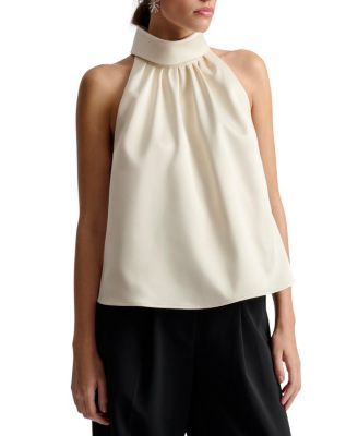 Minea Satin Halterneck Top