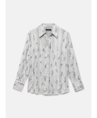  Women's Sequin Embellished Shirt