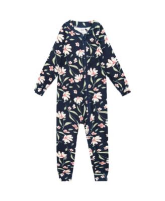 Girls' One-Piece Flower Thermal Underwear - Baby