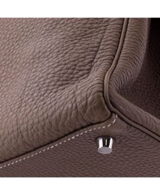 Kelly 40 Handbag Grey Togo with Palladium Hardware