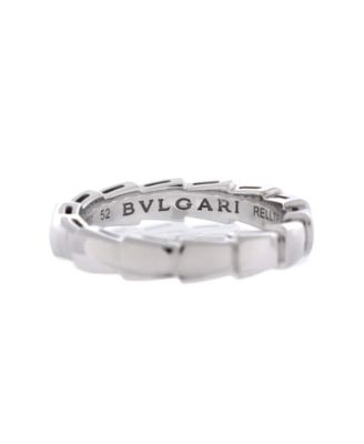  Serpenti Viper Band Ring 18K White Gold