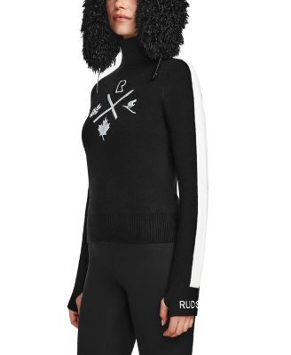  Elizabeth Knit Ski Motif Turtleneck
