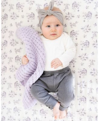 Unisex Waffle Knit Mini Blanket - Baby