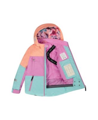  Girls' Two-Piece Teknik Snowsuit with Colorblocked Jacket - Little Kid, Big Kid
