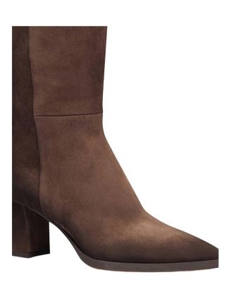  Women's Suede Mid-Heel Boot