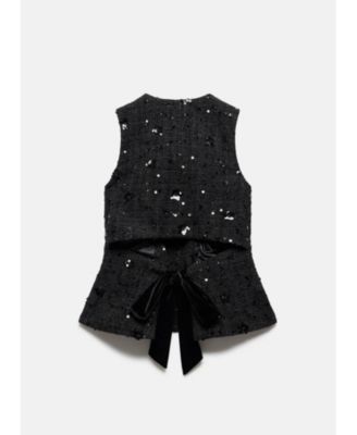 Women's Embellished Backless Waistcoat