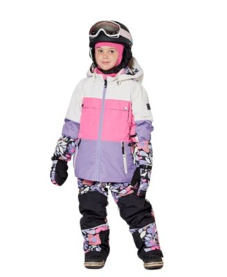 Girls' Two-Piece Retro Flower Teknik Snowsuit - Little Kid, Big Kid