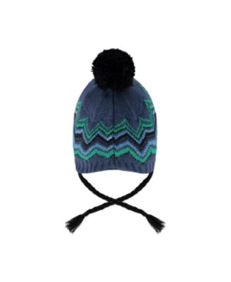  Boys' Lined Peruvian Knit Pompom Hat - Little Kid, Big Kid