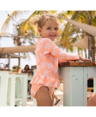 Girls' Cali Palms Recycled Skirt Surf Suit - Baby, Little Kid