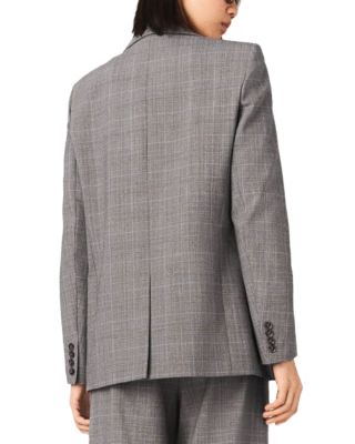 Checked Oversized Blazer