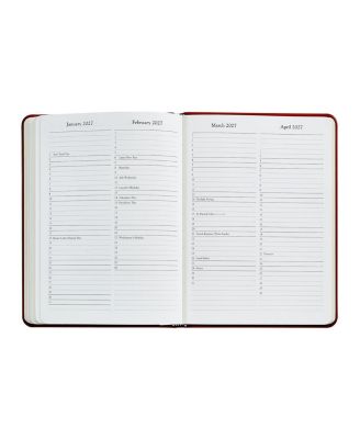  2026 Goatskin Leather Desk Diary