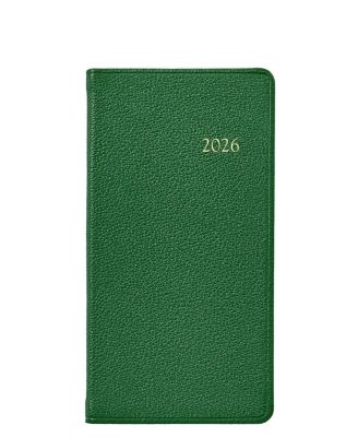  2026 Goatskin Leather Pocket Datebook