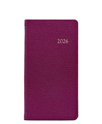  2026 Goatskin Leather Pocket Datebook