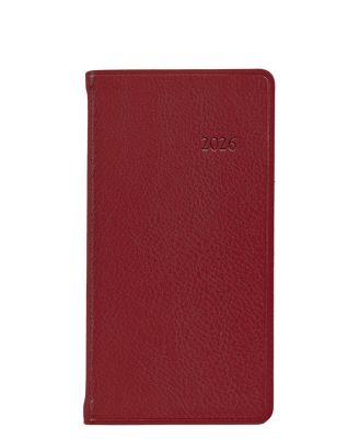  2026 Traditional Leather Pocket Datebook