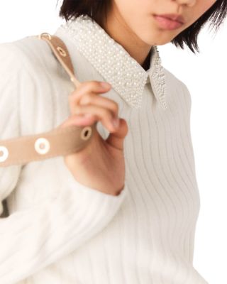 Ribbed Collared Sweater