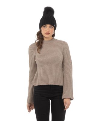  Knit Hat with Select Lamb Pom