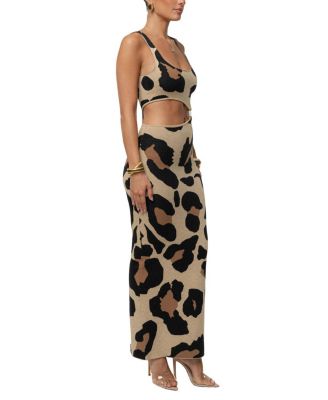  Zahara Print Maxi Dress