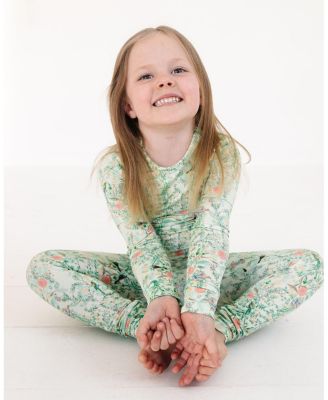  Girls' Sage Blossom Pajama Set - Baby, Little Kid