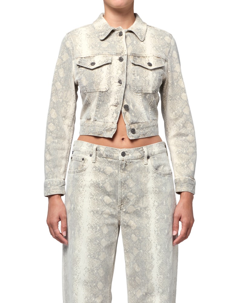 Citizens of Humanity Charisse Shrunken Jacket in Python