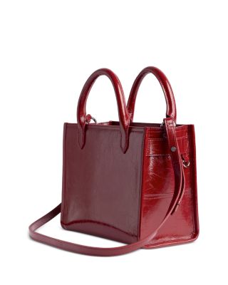 Angel XS Crinkled Patent Leather Tote