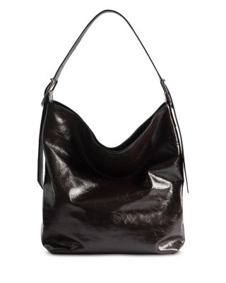 Jane Vintage Patent Leather Hobo Bag