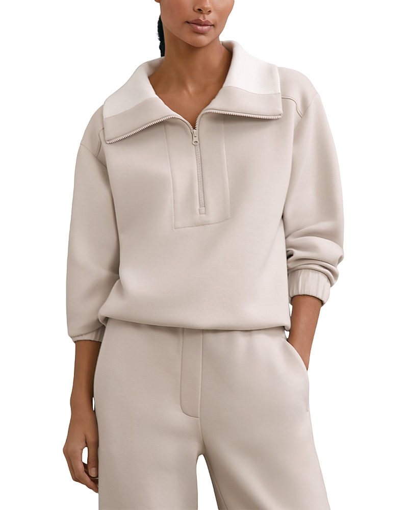 Reiss Laney Half Zip Sweatshirt In Multi