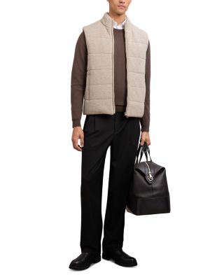 Otley Sleeveless Zip Through Ribbed Gilet Vest