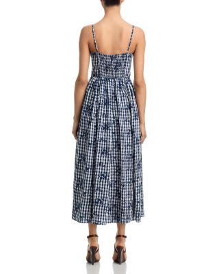 Embroidered Gingham Dress - Exclusive