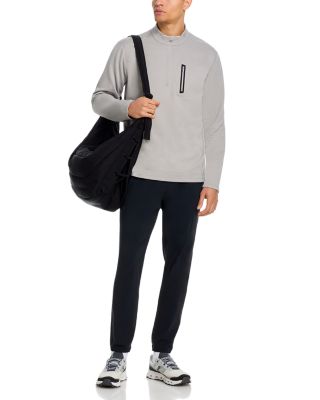 Overzip Mock Neck Sweatshirt