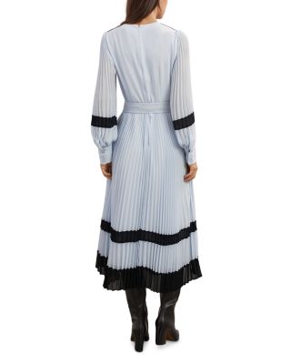Tori Color Block Pleated Dress