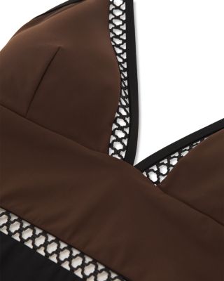 Ray Color Block One Piece Swimsuit