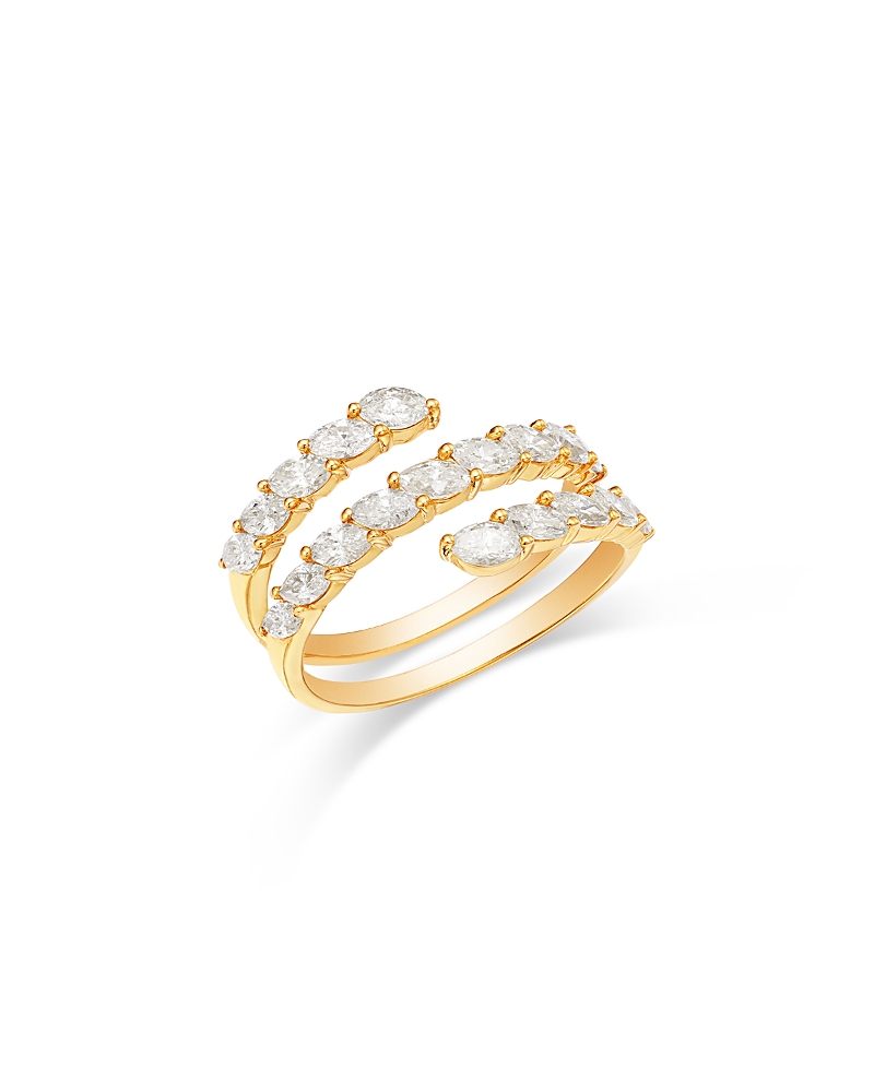 Bloomingdale's Fine Collection Diamond Marquis Bypass Ring in 14K Yellow Gold, 1.50 tcw